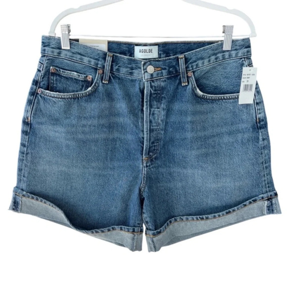 Agolde Dame Short High Rise Baggy Cuff NWT